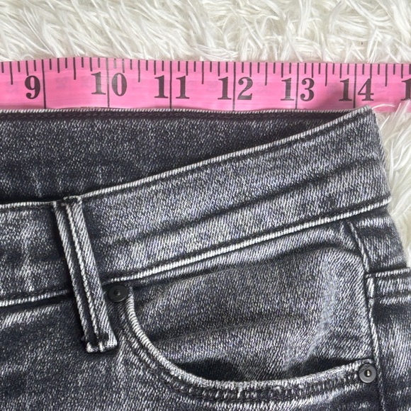 Mother Pixie Dazzler Skimp in Train Stops Mineral Wash Straight Jeans - Picture 8 of 9